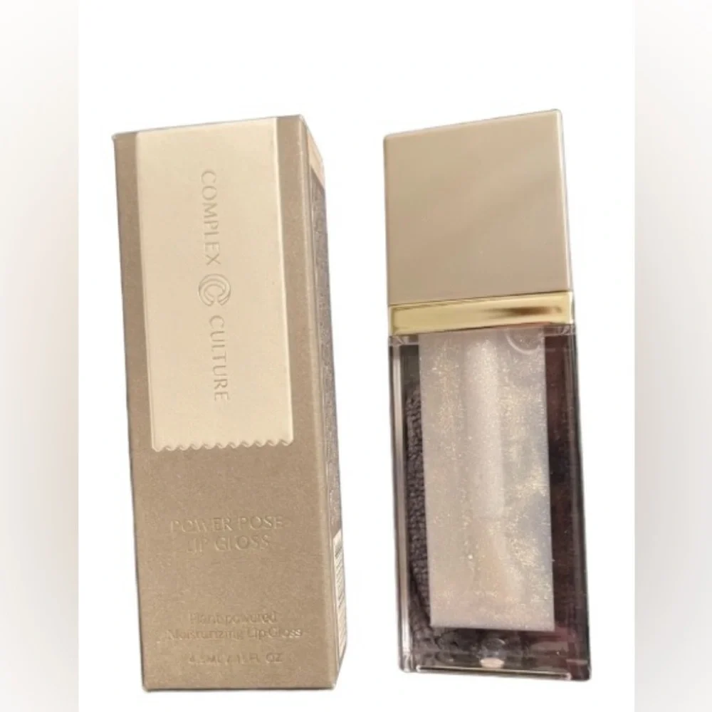 NWT Complex Culture Power Pose Lip Gloss Champagne Pearl Boxed Rare Discontinued